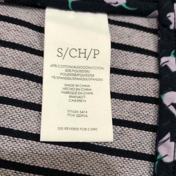 CAbi Car Coat Size Small Dappled  Striped Navy Blue - Picture 9 of 12